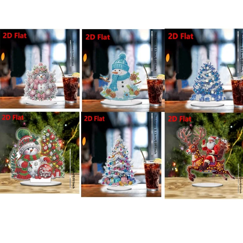 1pc DIY Diamond Painting Christmas Table Decoration