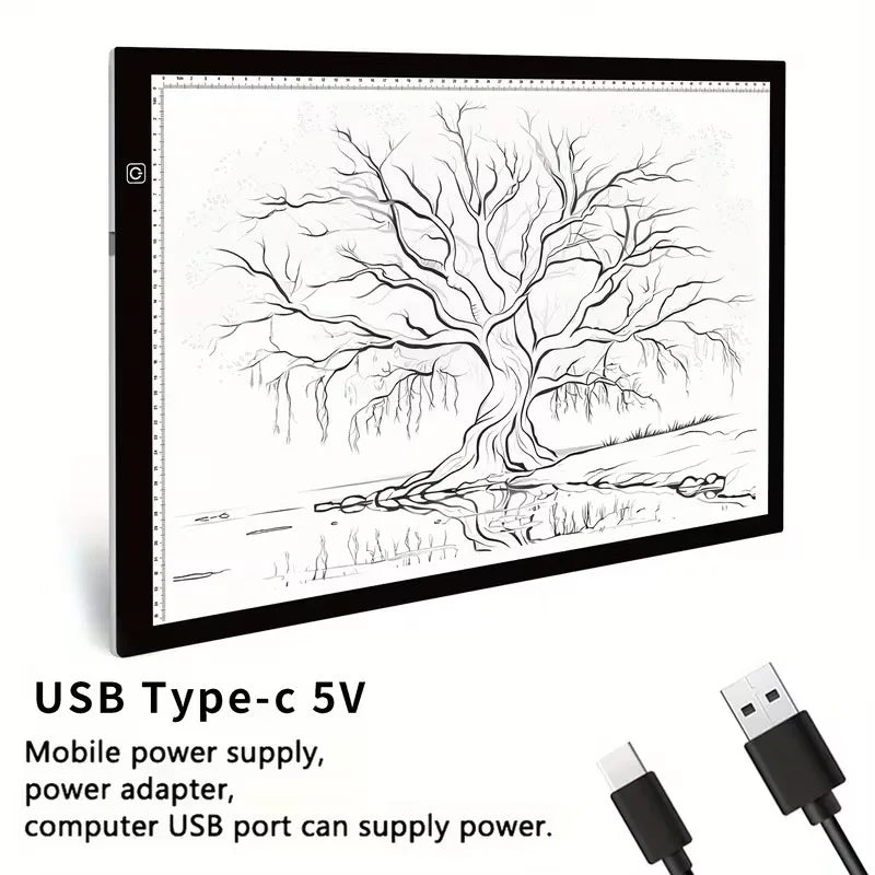 A4 Drawing tablet Digital Graphic Tablet LED Diamond Painting Light Pad Board Portable Board