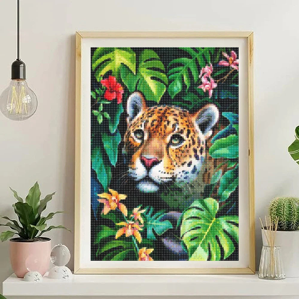 5D DIY Diamond Painting Tiger / Cheetah Full Square / Round Drill