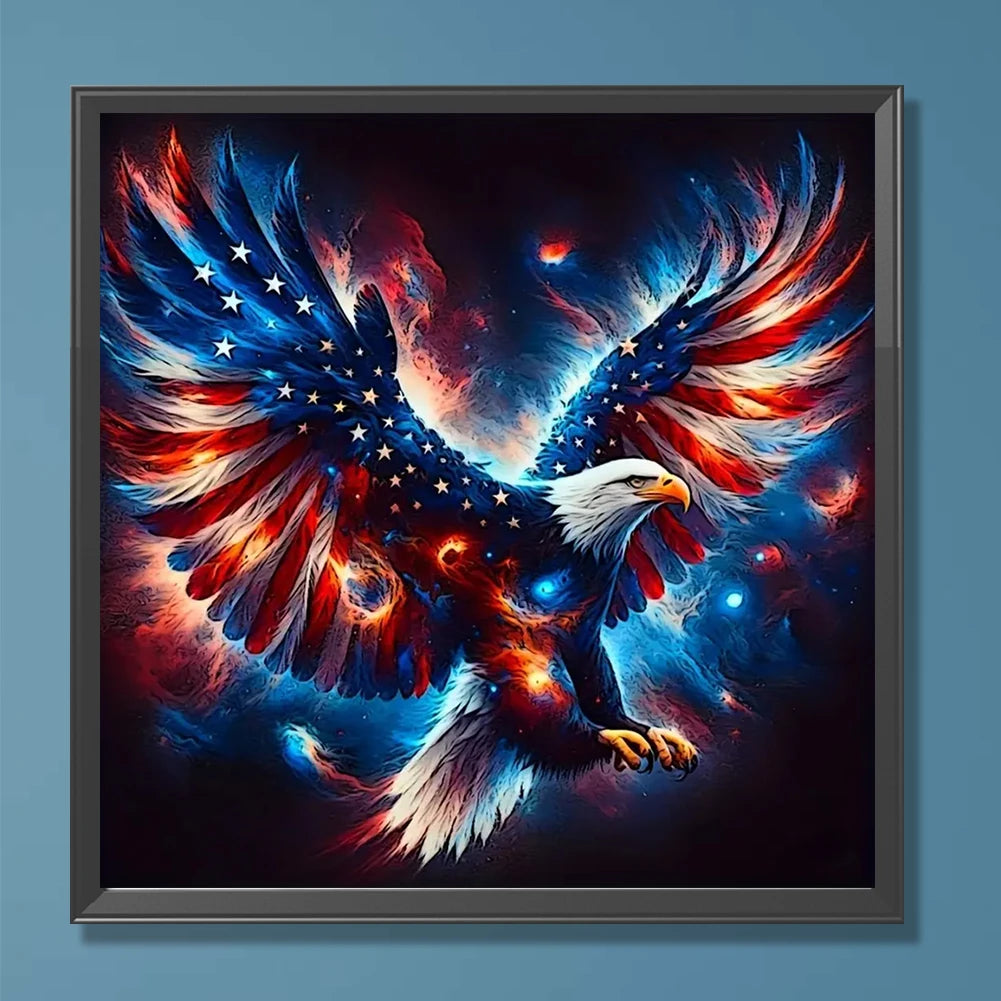 5D DIY Full Round Drill Diamond Painting Eagle Kit Home Decor Art Craft 30x30cm