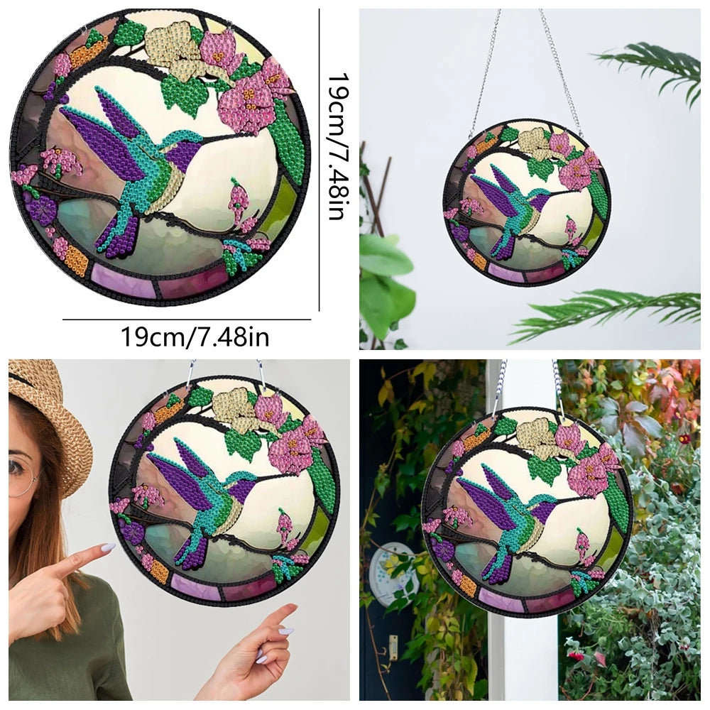 1pc/Set DIY Butterfly Diamond Painting Door Hanging Diamond Art Special Schapes