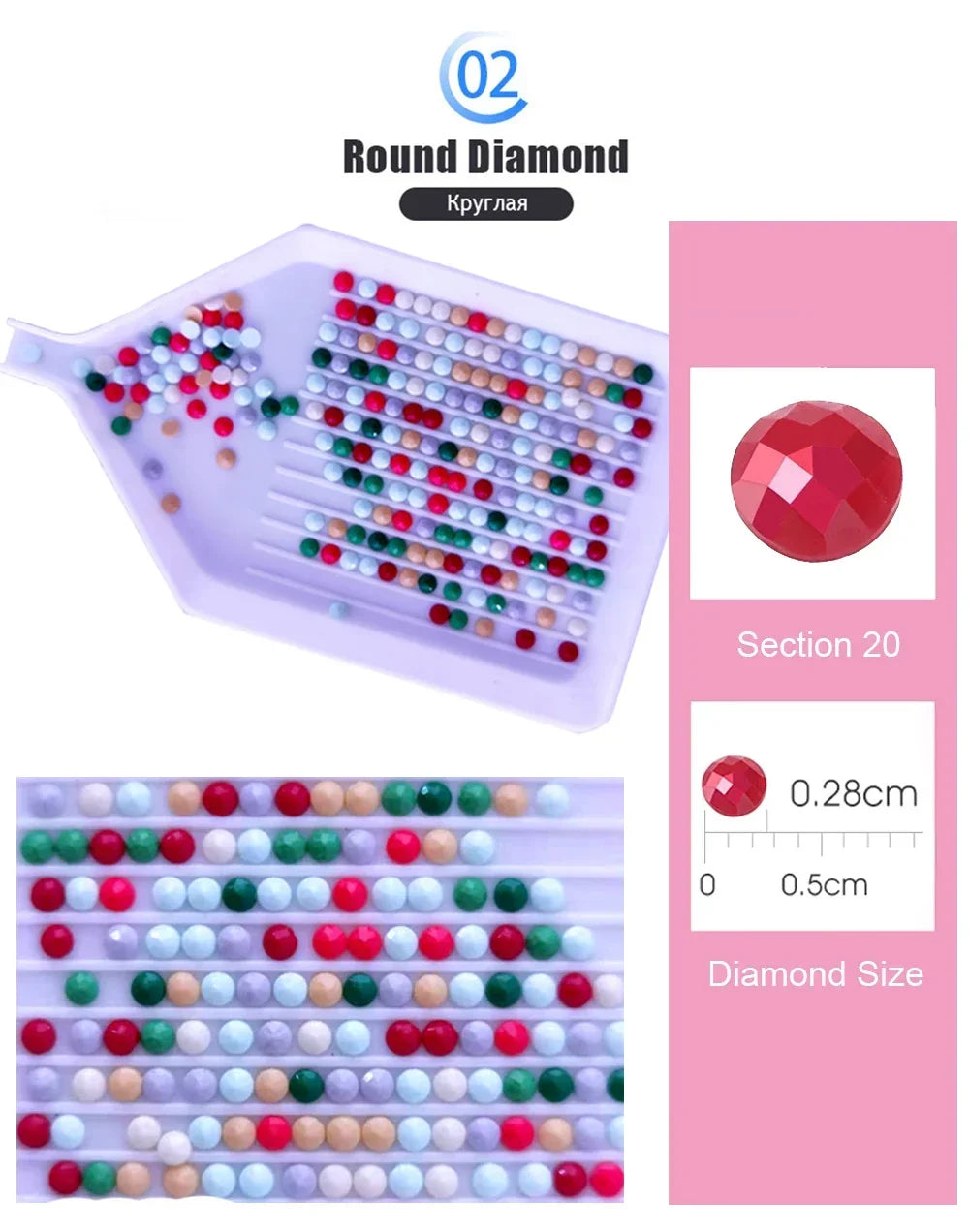 Flower Cat Diamond Painting Kit Square/ Round Diamond 5D DIY