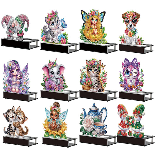 Diamond Painting Candle Holder Ornaments Desktop Tea Light Candle Holder
