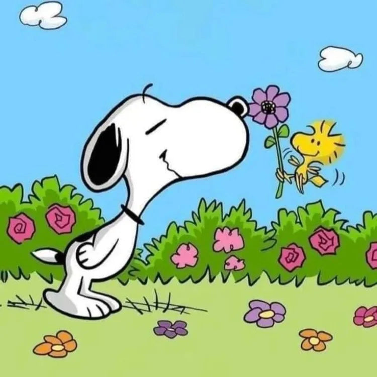 Cartoon Comics Snoopy Diamond Painting DIY Full Round Drill