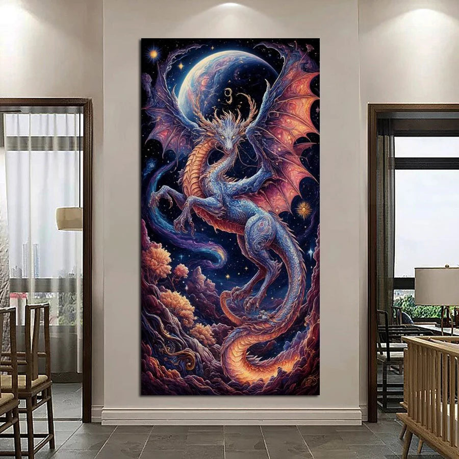 Dragon Picture Large Size DIY Diamond Art Painting Full Square / Round Drill