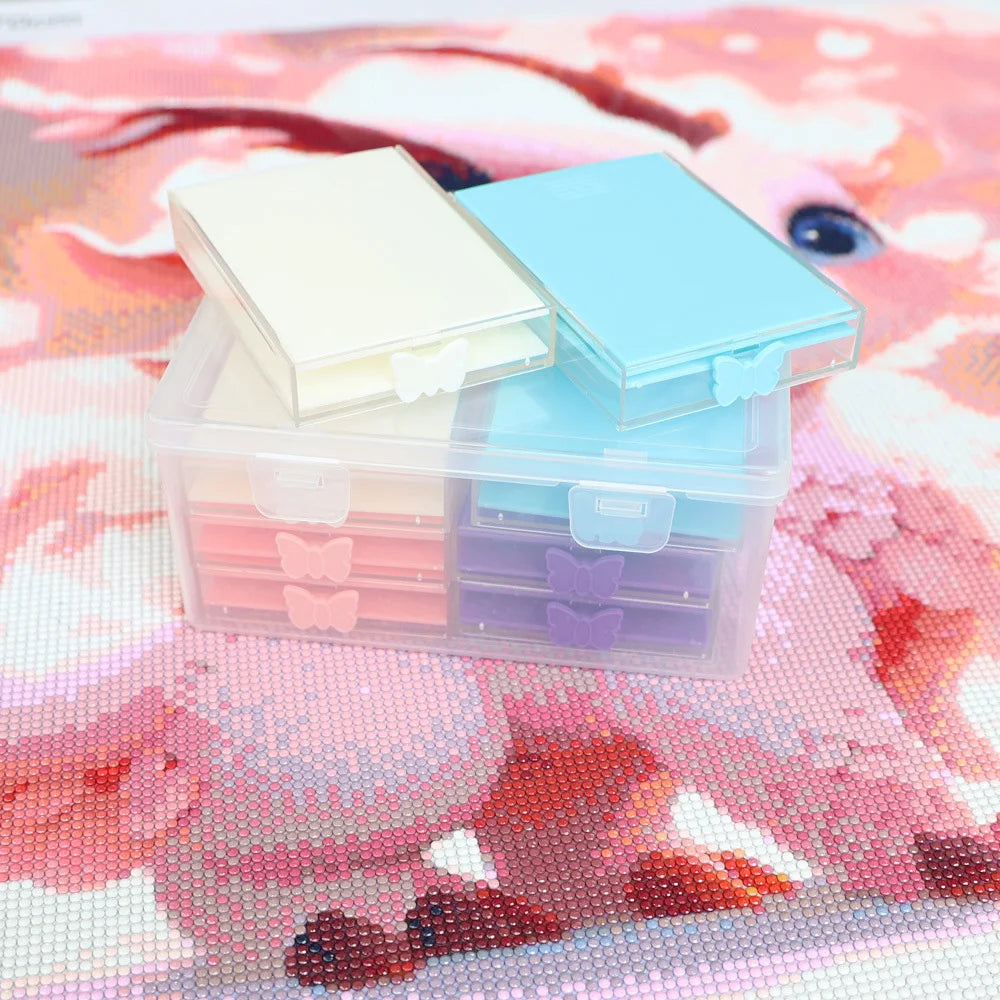 8pcs Diamond Painting Accessories Trays with Lids, 8-in-1 Diamond Art Storage and Diamond Art Trays, Bead Storage & Line-Up