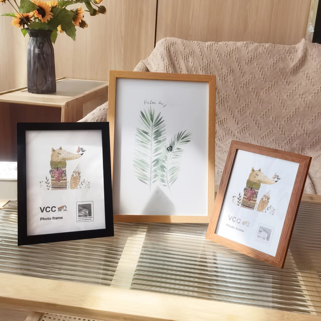 5Pcs Wooden Photo Frames For Picture Wall 10X15 15X20 20X25 A4 Pictures Frame Stand For Pictures