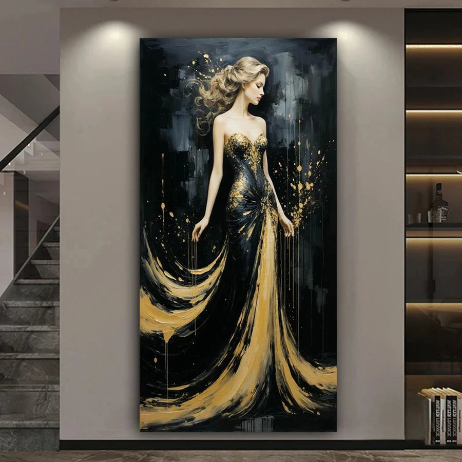 Abstract Woman Large Size Diy Diamond Art Painting Kits Goddess Fantasy Full Square Round Drill Mosaic Embroidery Picture