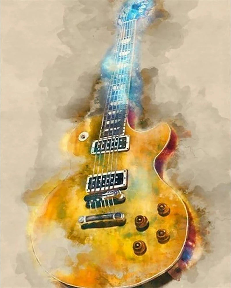 Guitar Full Round Diamond 5D DIY Painting