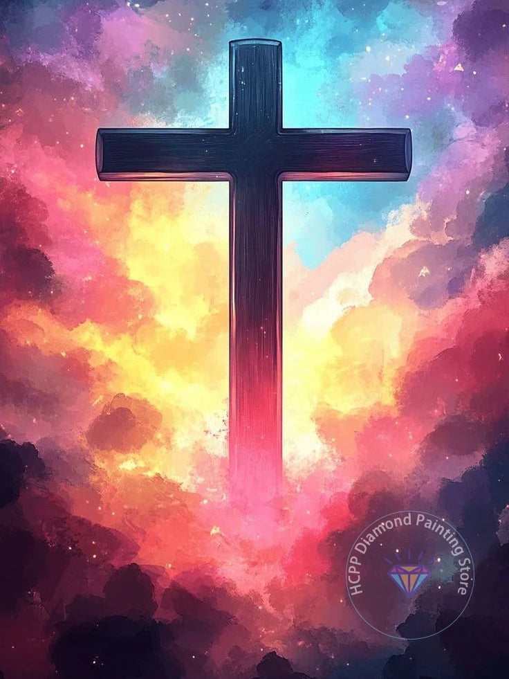 Jesus Christ Cross Diamond Painting Kit 5D DIY Round Drill