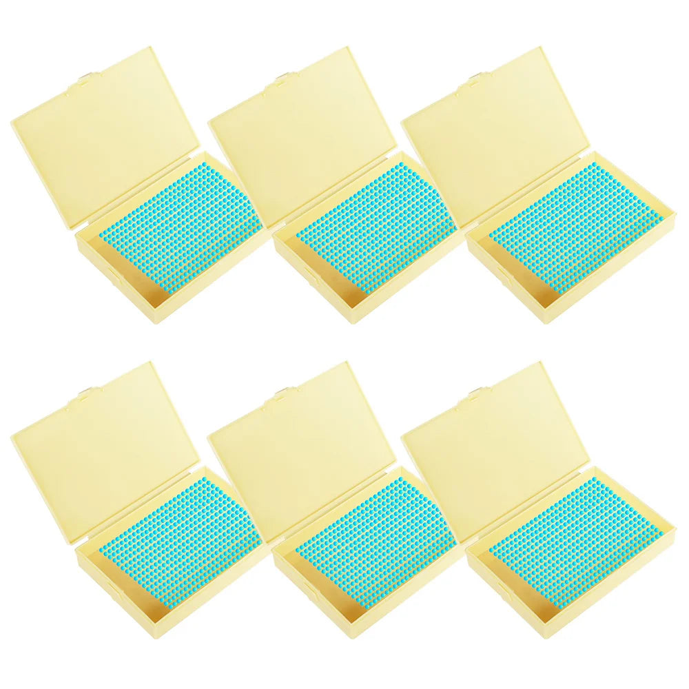 6pcs/ Set New 2 In 1 Diamond Art Tray Storage Box, Diamond Painting Tools Accessies, Storage Box For DIY Crafts