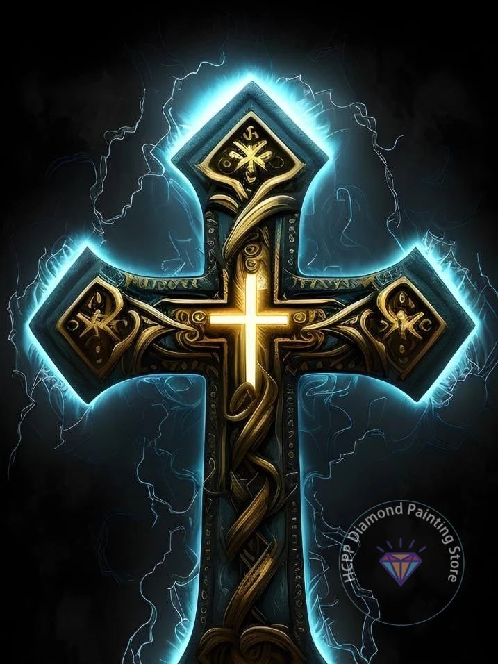 Jesus Christ Cross Diamond Painting Kit 5D DIY Round Drill