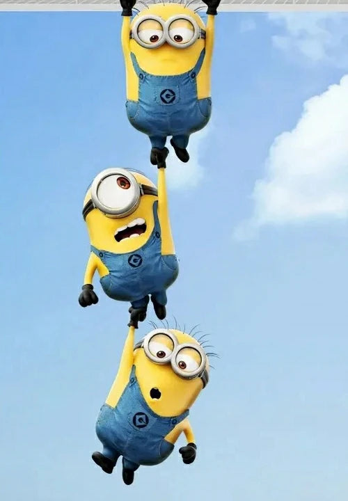 Cute Minions Cartoon DIY Diamond Painting Round Drill