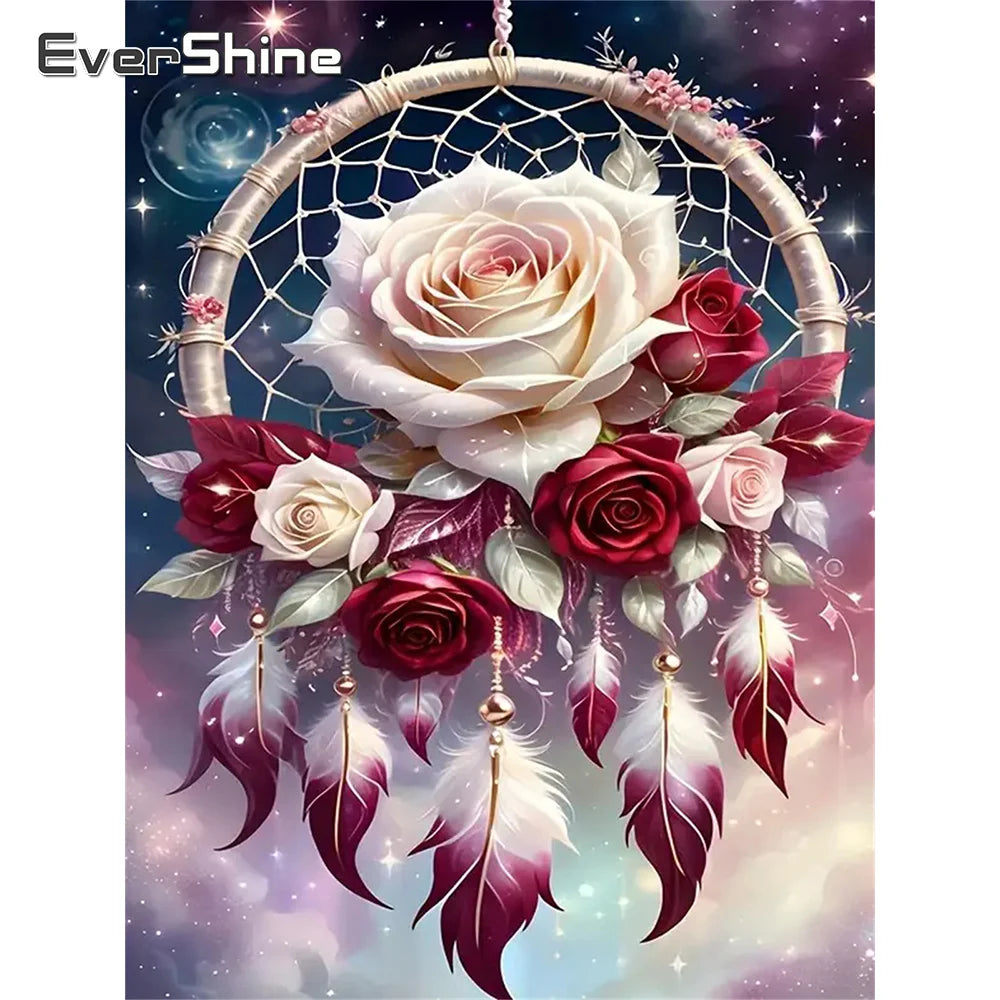 Evershine DIY Diamond Flower Dream Catcher Full Square / Round Drill