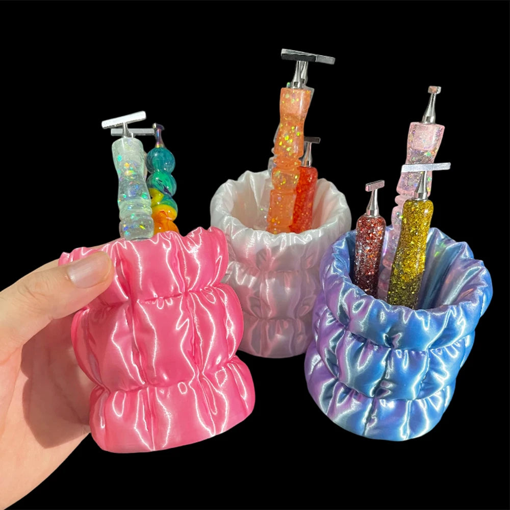 HOMFUN New Diamond Painting Pen Holder, Embroidery Pen Storage Holder, For Office Desk Home Study Storage Box Accessories Tool