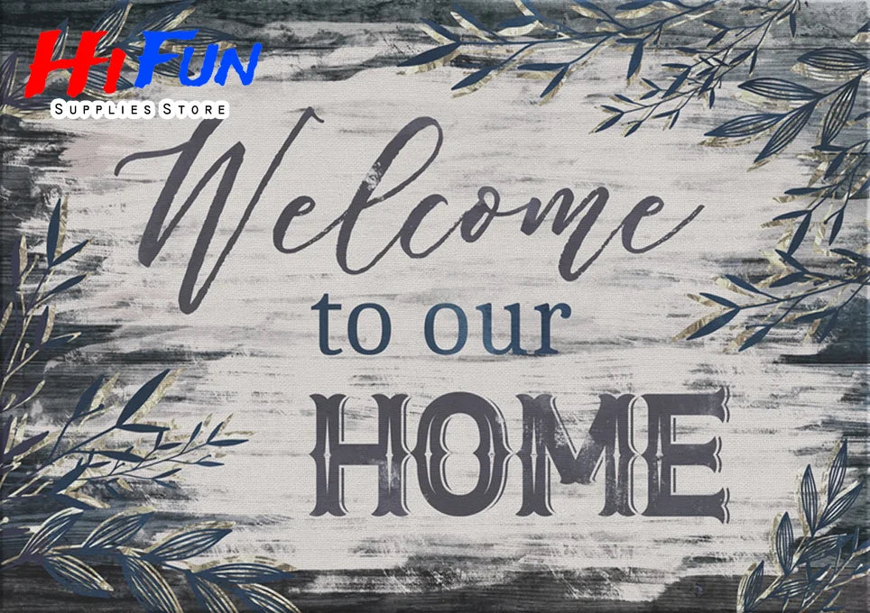 5D Diamond Painting Full Square / Round Family Poster Heart Text Love