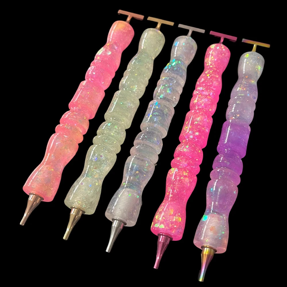 HOMFUN Diamond Painting Pen, Multifunctional Metal Screw Thread Tips Accessories