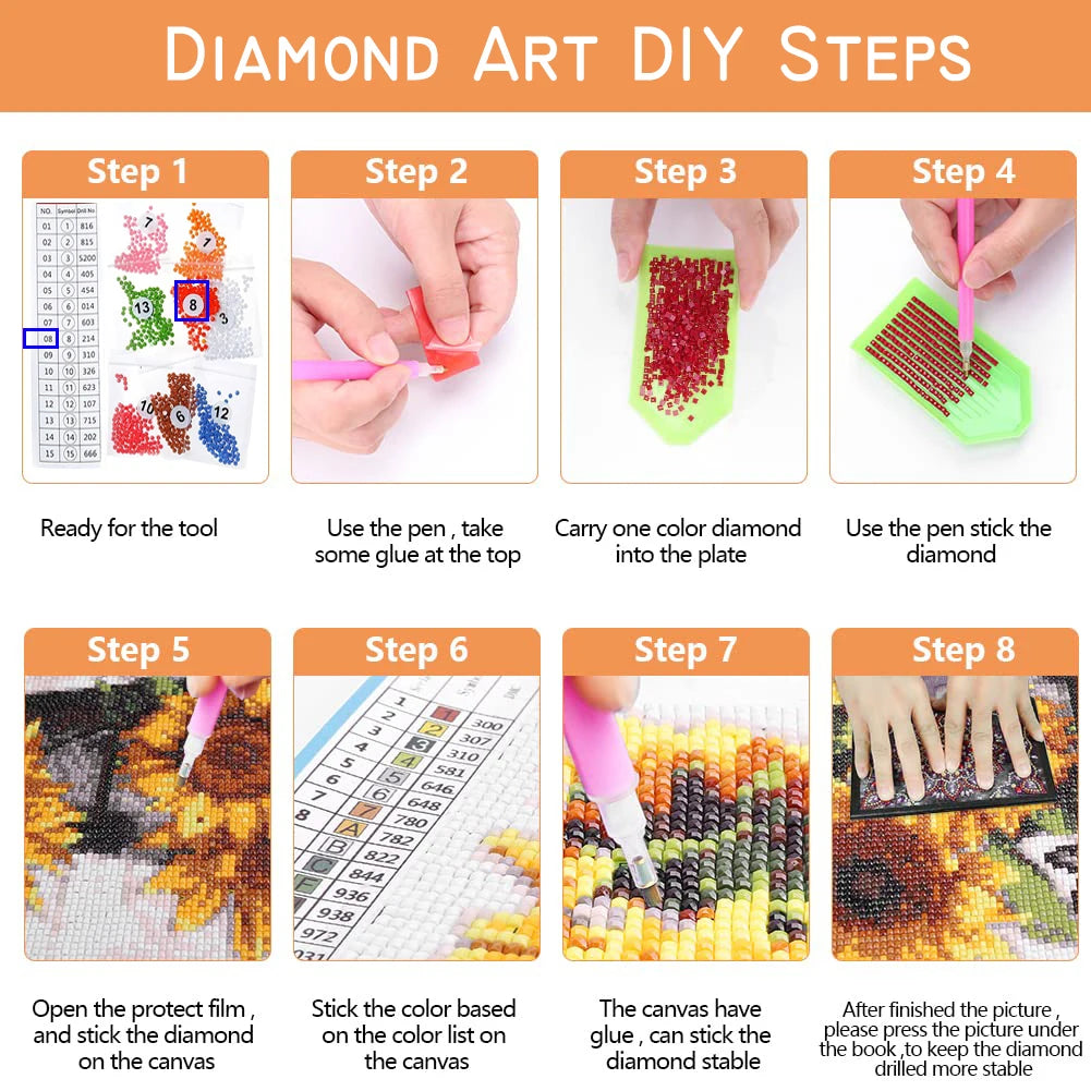 American Flag / Boots 5d DIY Diamond Painting Kits Full Square / Round Drills