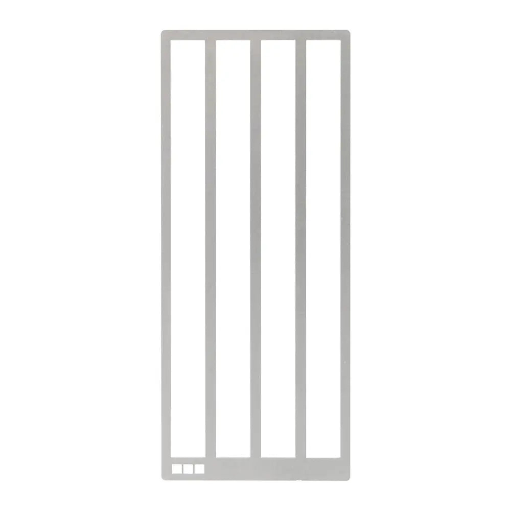 DIY Diamond Painting Ruler Textured Grid Tool Non-Slip Straight Drill Ruler Metal Diamond Painting Drill Ruler