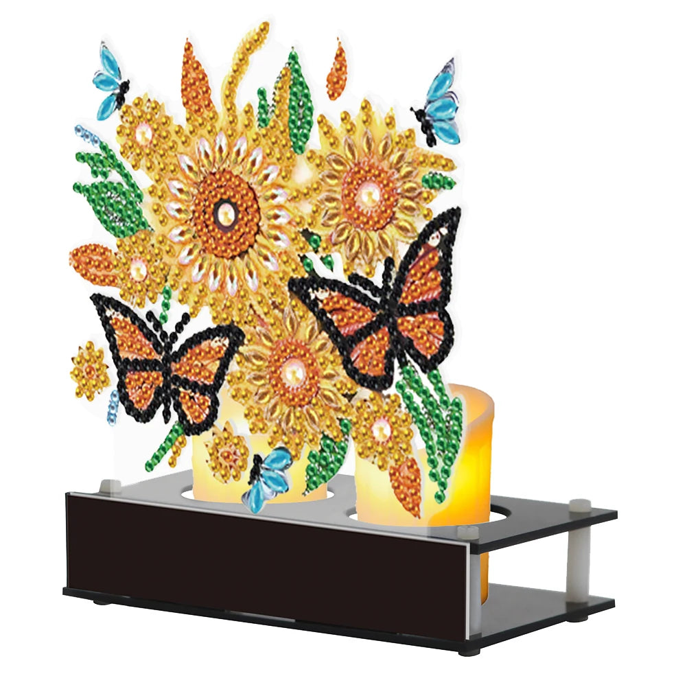 Diamond Painting Candle Holder Ornaments Desktop Tea Light Candle Holder