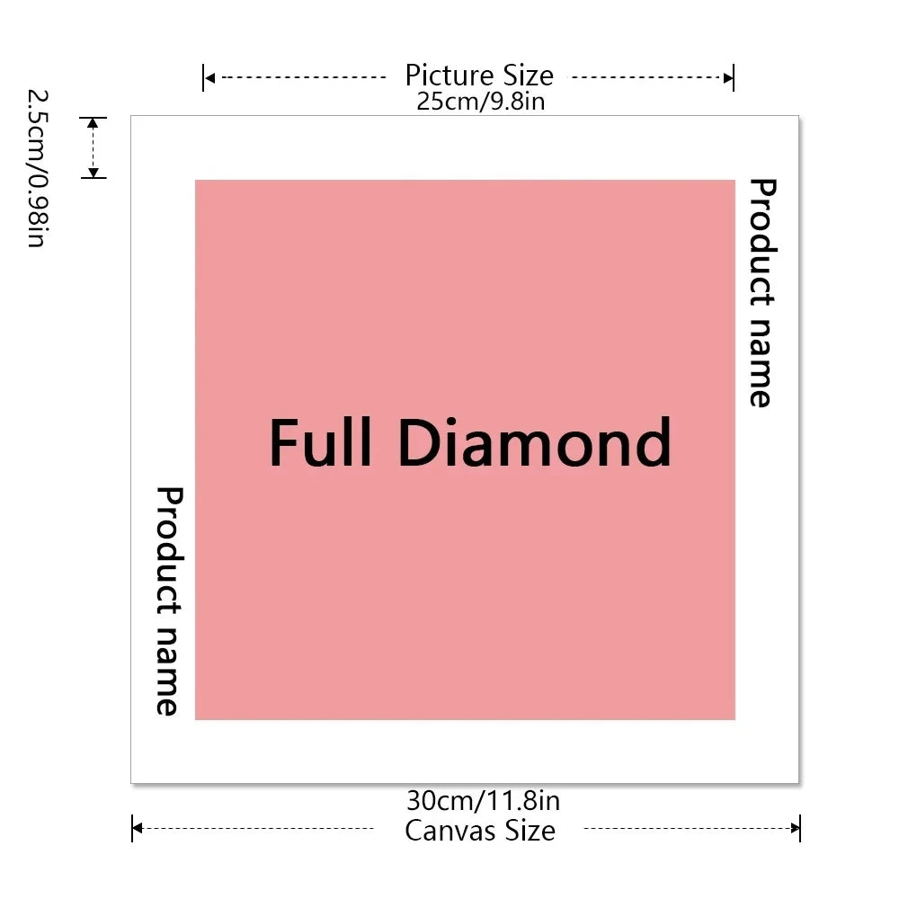 5D Diamond Painting Red Tree Landscape, DIY Full Round Drill