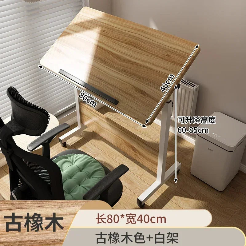 Foldable Lifting Puzzle Table Painting Special Work Table Bed Side Mobile Laptop Table Furniture Home Student Writing Desk