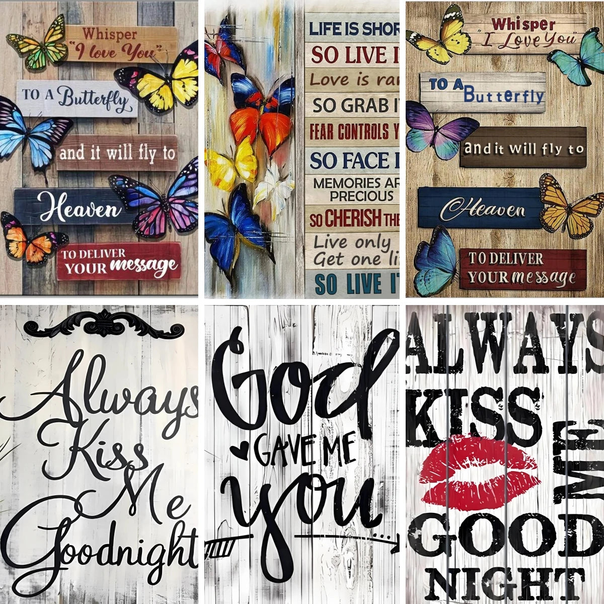 Inspirational/Motivational/Quote/Phrases Diamond Painting Kits Full Drill DIY Square/Round Drills