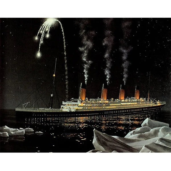 Titanic 5D DIY Diamond Painting Kits Full Square Or Round Diamond Wall Art