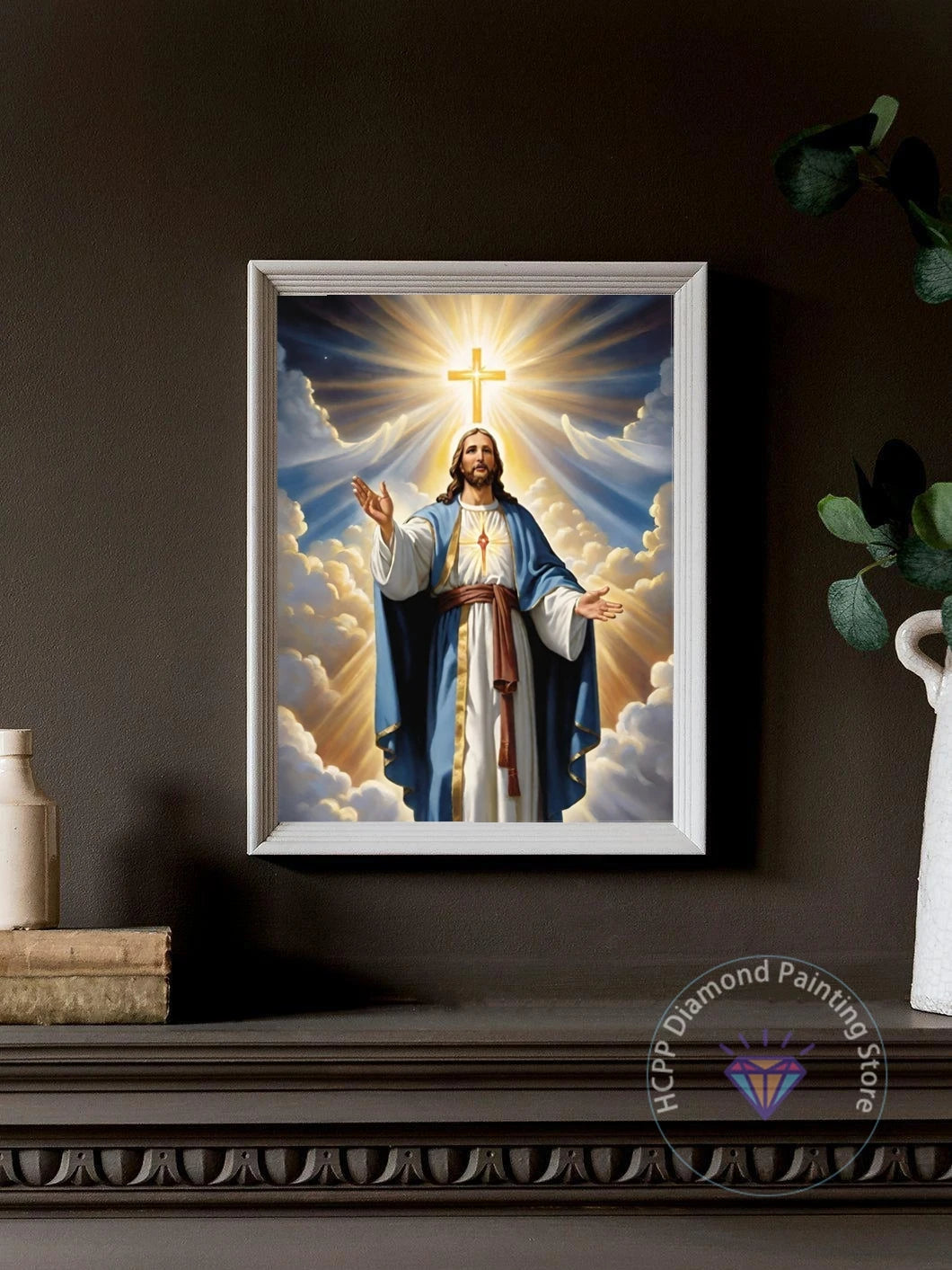 Jesus Christ Cross Diamond Painting Kit 5D DIY Round Drill