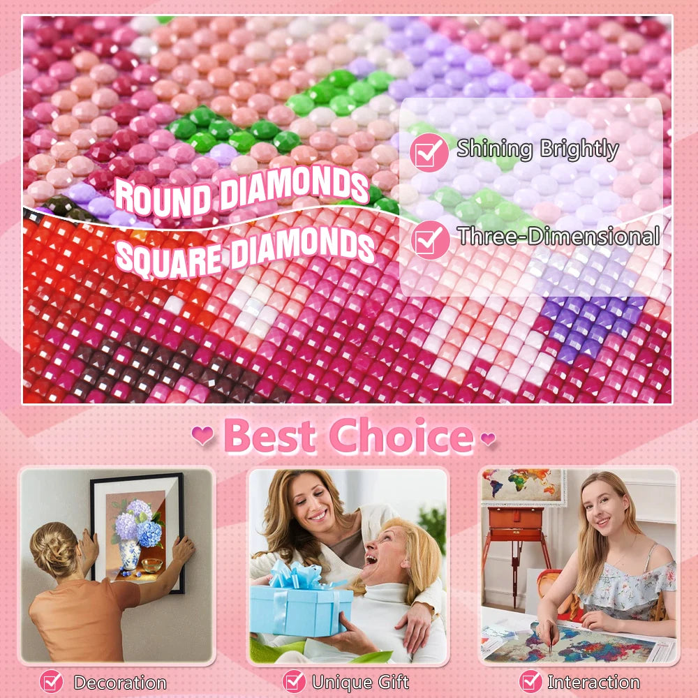 DIY Diamond Mosaic 5D Book Landscape Full Square / Round Painting
