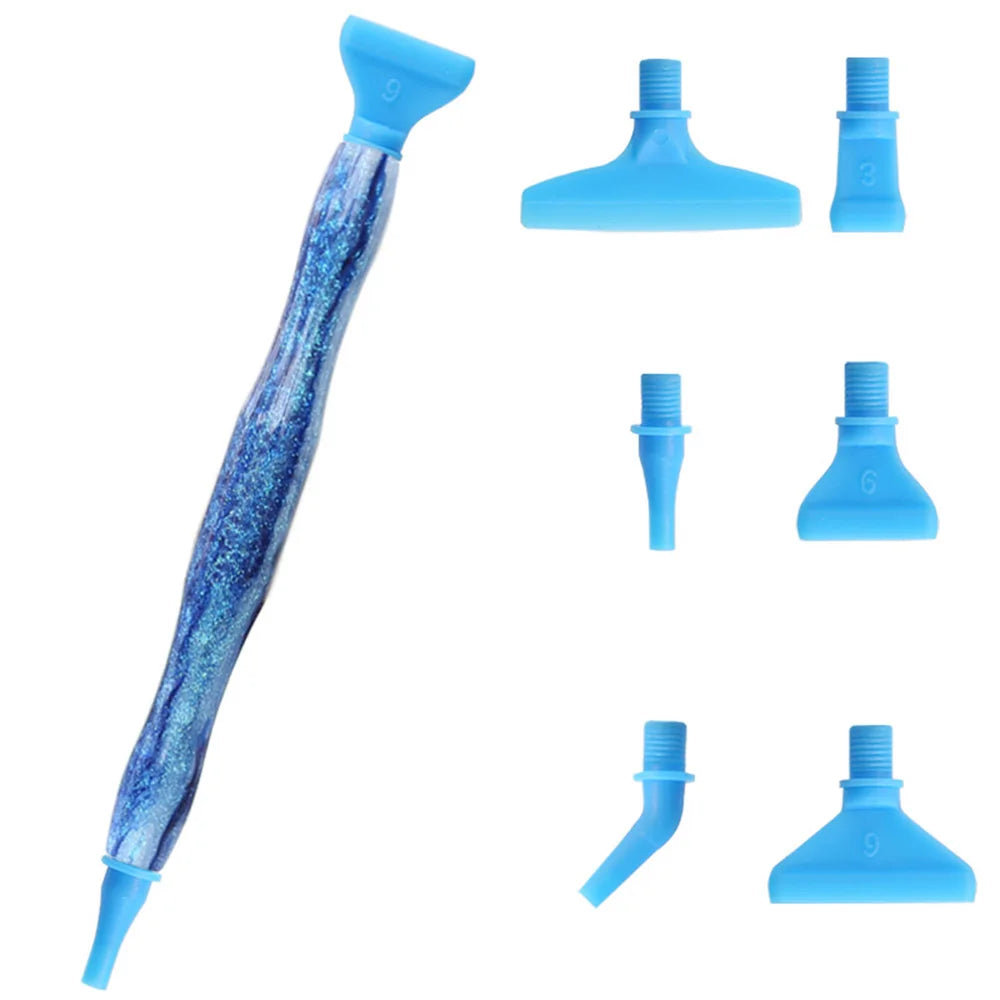 5D Resin Diamond Painting Pen Thread Metal Replacement Pen Heads Point Drill Pens With Glue Clay DIY Art Crafts Diamond Painting