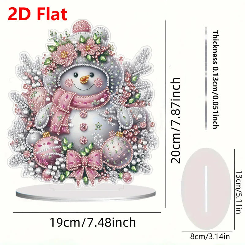 1pc DIY Diamond Painting Christmas Table Decoration