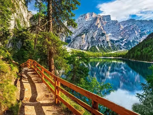 HUACAN Diamond Painting 5d Mountain Lake Landscape Handicrafts Home Decor Mosaic Kits Nature Scenery Full Square Round Drill