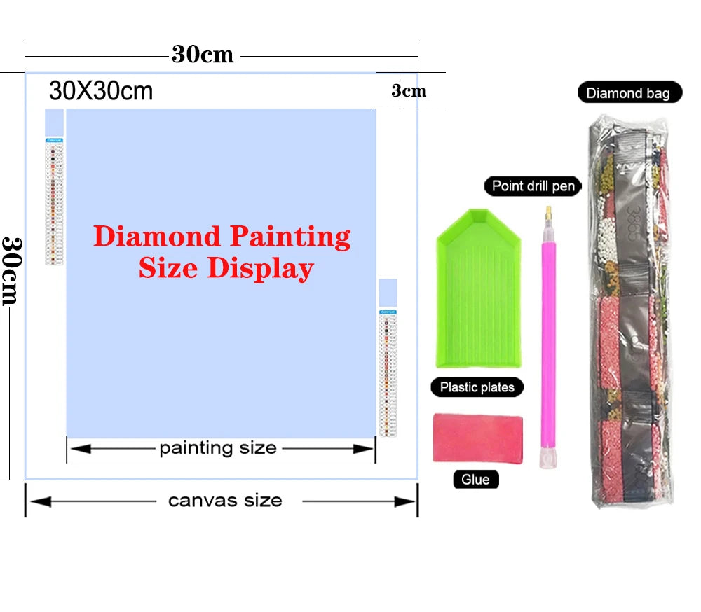 DIY Christmas Diamond Painting Gnome Full Diamond Mosaic Cartoon Elf Cross Stitch Set Art Festival Home Decoration Gift