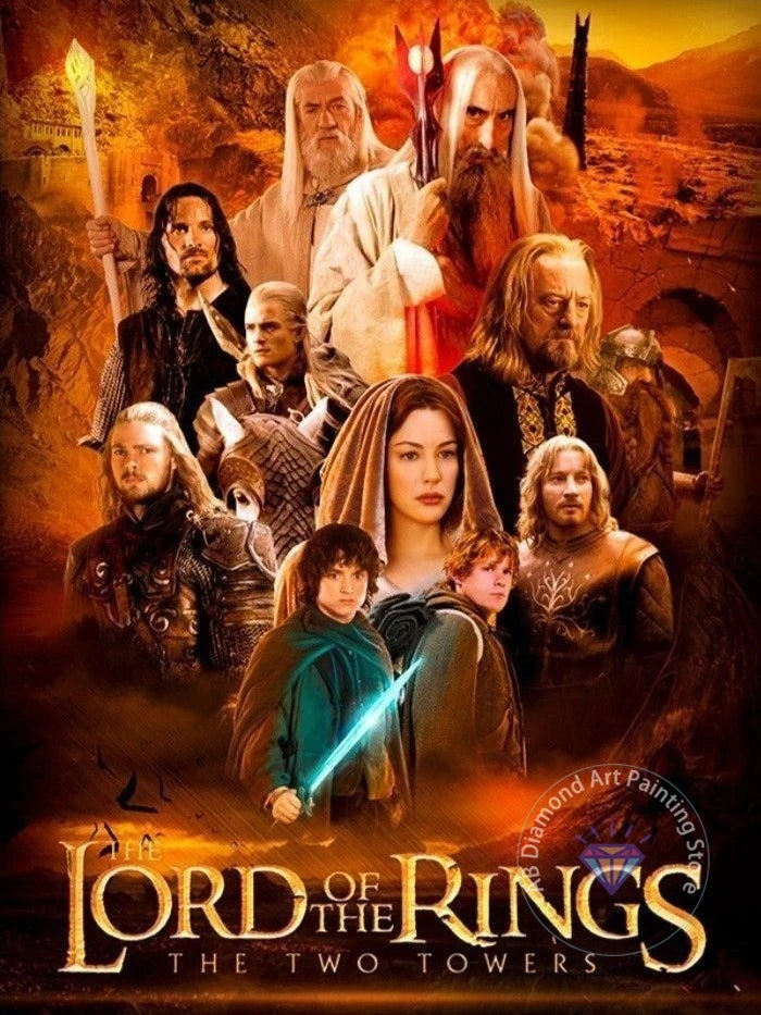 The Lord Of The Rings Diamond Painting Kit, 5D DIY Full Round Drill