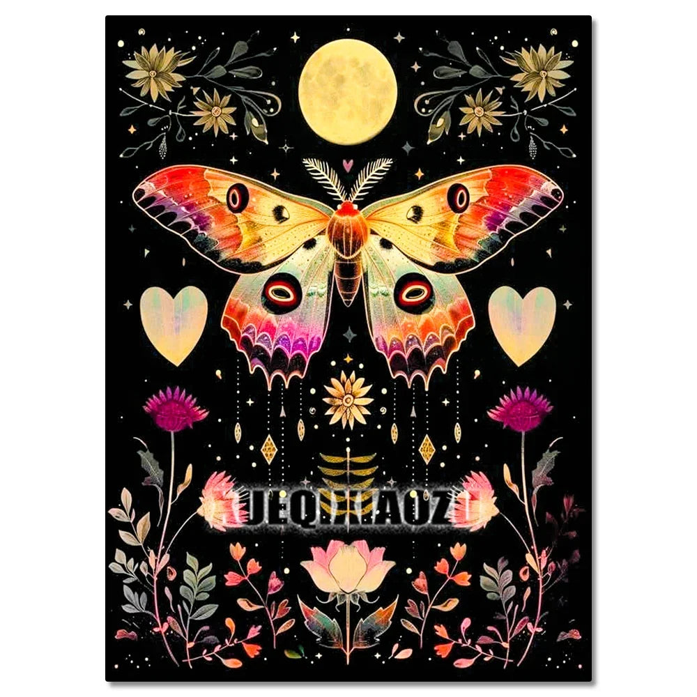 5D DIY Diamond Painting Kit Mushroom, Butterfly, Frog