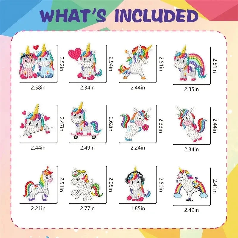 Diamond Sticker DIY Diamonds Art Diamonds Painting Stickers Cute Cartoon Pattern