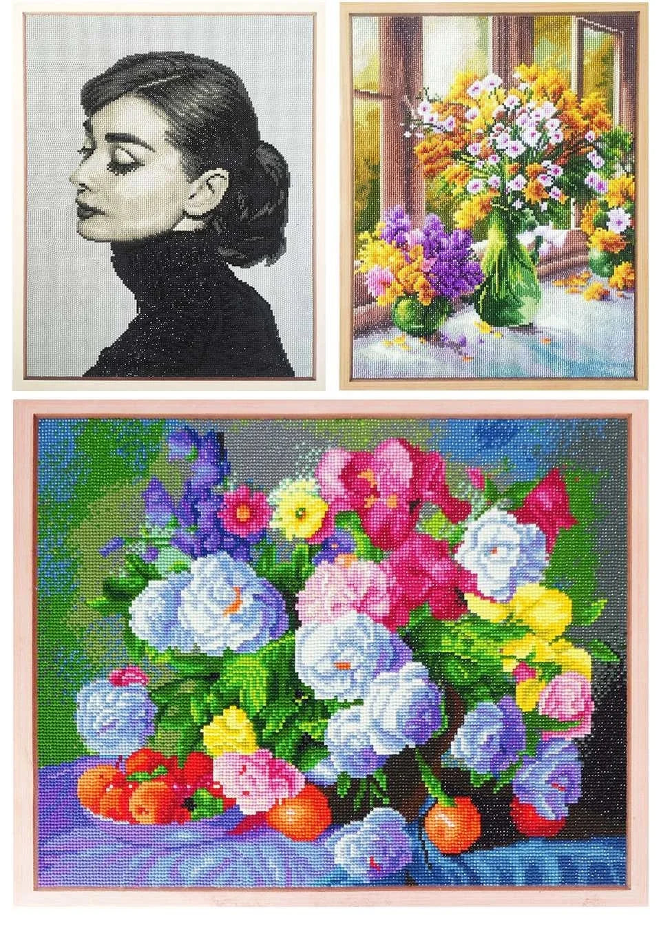 HUACAN 5D DIY Diamond Painting, Ship, Sea Landscape Full Square / Round Drill
