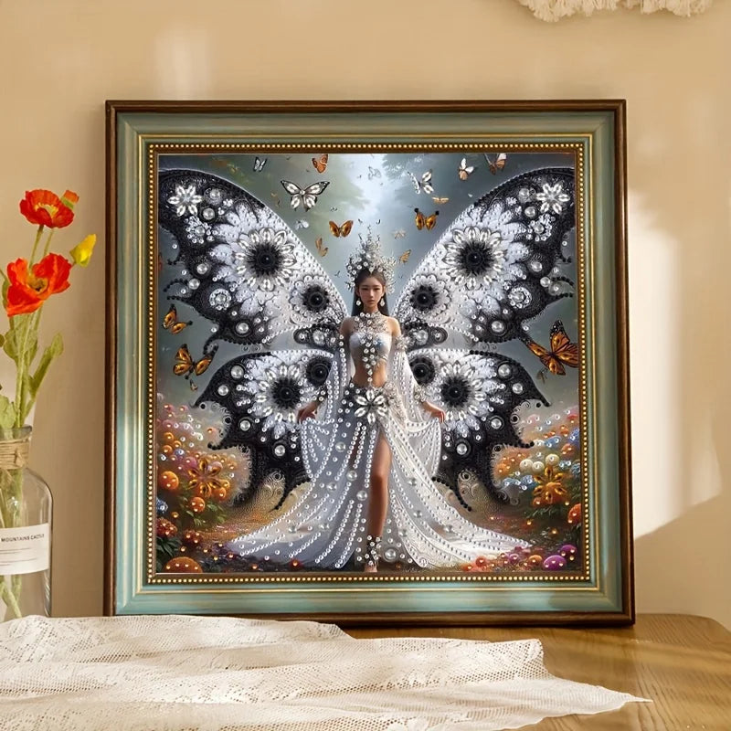 Fairy Diamond Painting Set - DIY Handicraft Set With Unique Shaped Crystals