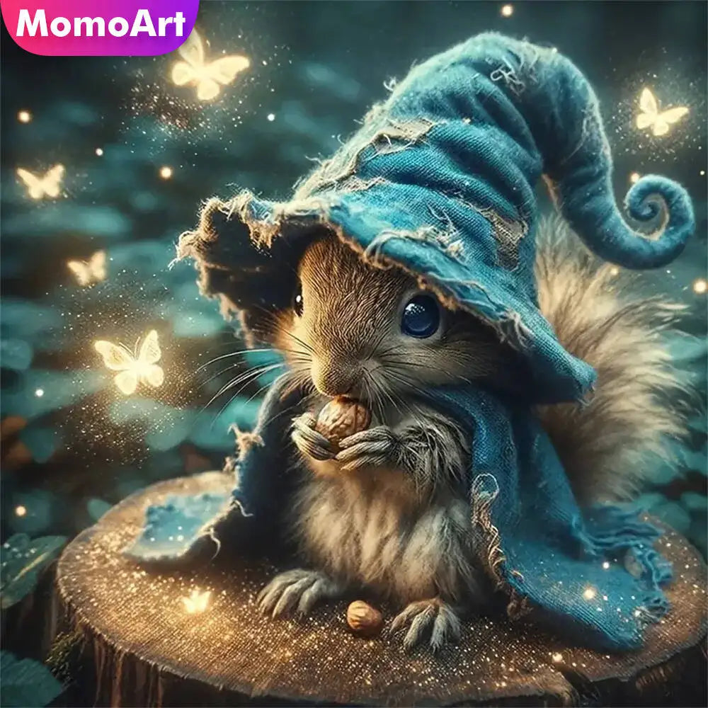 Momoart Diamond Painting Squirrel Animal DIY Pattern For Adults / Beginners Square / Round Full Drill