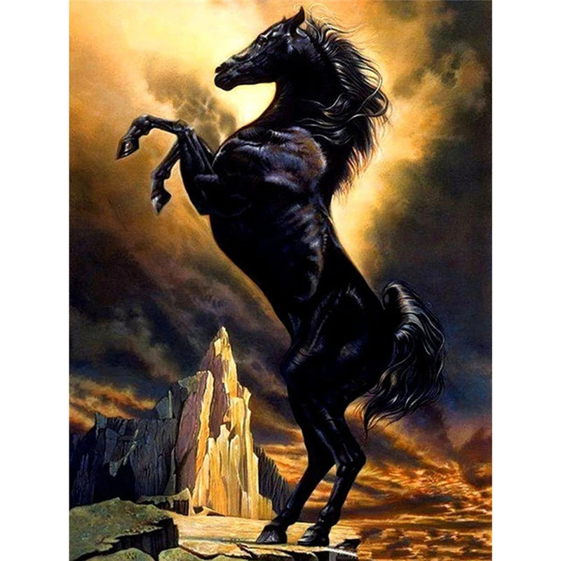 Yumeart DIY Diamonds Painting Horse Mosaic Full Square Drills