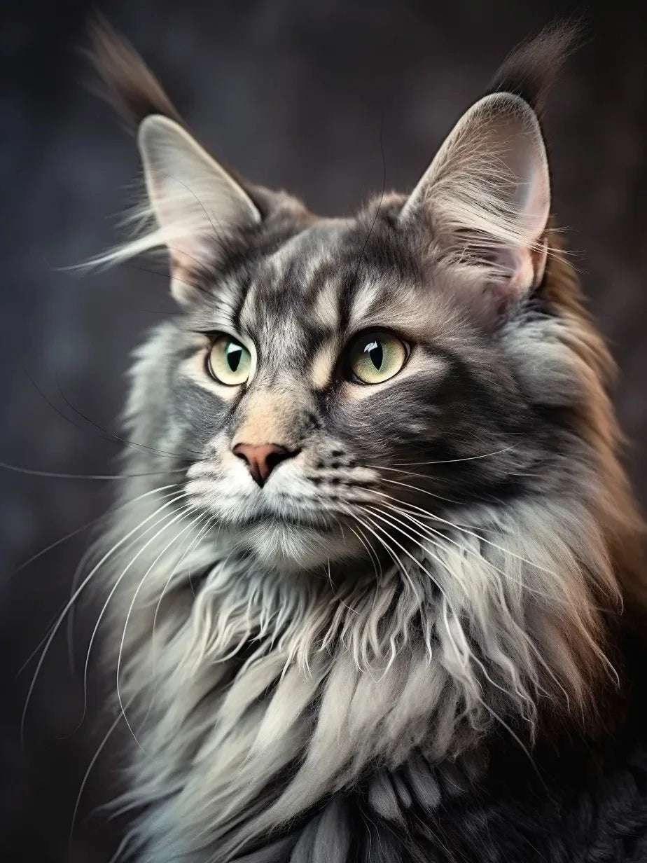 New Maine Coon DIY Diamond Art Painting Kits Crafts Big Cats Portrait Sets Embroidery Mosaic Hand Gift Home Decor Cross Stitch