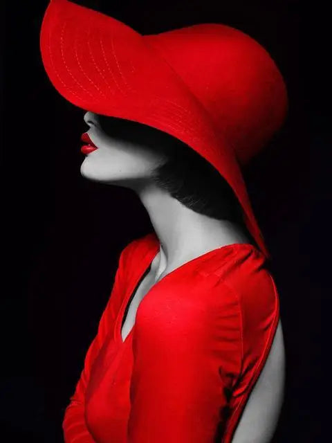 Elegant Red Lips Woman Poster And Print Modern Wall Art Canvas Painting Black White Pictures For Living Room Home Decor