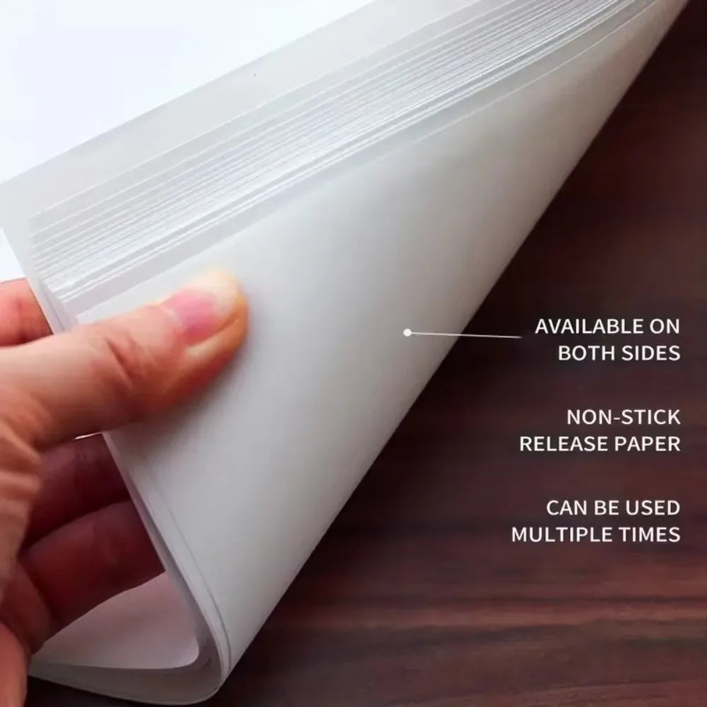 50/100/200Pcs Dustproof Diamond Painting Release Paper Stain-Proof Anti-Adhesive Double-Sided Release Paper White Cover