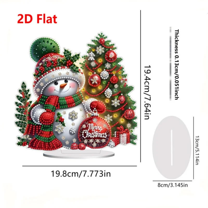 1pc DIY Diamond Painting Christmas Table Decoration