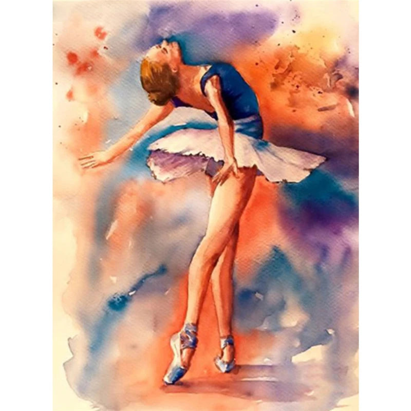 DIY Diamond Painting Ballet Woman, Rhinestone Kit 5D Portrait Picture Mosaic Handmade Art
