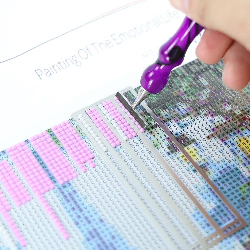 Diamond Painting Ruler DIY Diamond Pasted Drawing Ruler for Quick Spot Fix Alignment Tool, Choose Square or Round Ruler