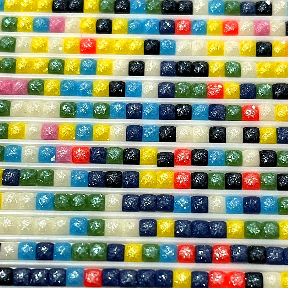 HOMFUN 39 Colors Fairy Dust Drills Diamond Painting Square / Round ResinDiamond Painting Crystal Beads Accessories Art Sugar Dust Beads