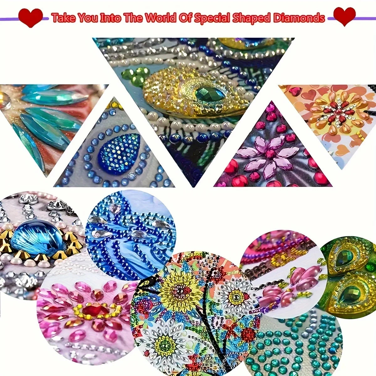 Fairy Diamond Painting Set - DIY Handicraft Set With Unique Shaped Crystals