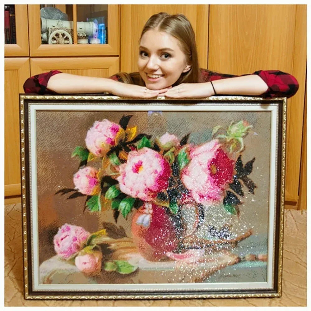 DIY 5D Diamond Painting Landscape Forest, Waterfalls, Scenic, Round Drill